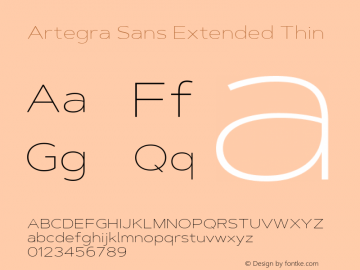Artegra Sans Extended Thin 1.006图片样张
