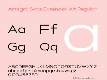 Artegra Sans Extended Alt 1.006图片样张