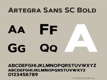 Artegra Sans SC Bold 1.006图片样张