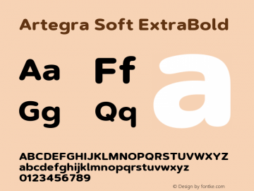Artegra Soft ExtraBold 1.000图片样张