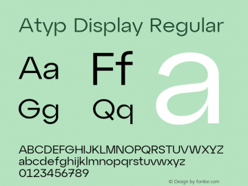Atyp Display 1.000图片样张