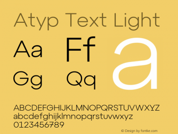 Atyp Text Light 1.000图片样张