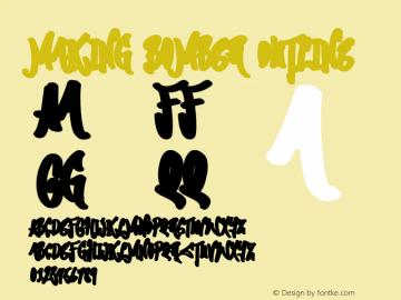 Making Bomber Outline Version 1.00;December 19, 2020;FontCreator 12.0.0.2567 64-bit Font Sample