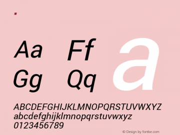 . Version 1.100141; 2013 Font Sample