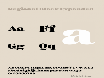 Regional Black Expanded Version 1.000图片样张