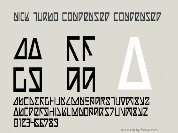 Nick Turbo Condensed Condensed 1图片样张