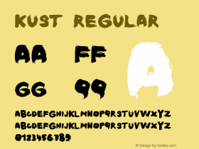 Kust 1.000 Font Sample