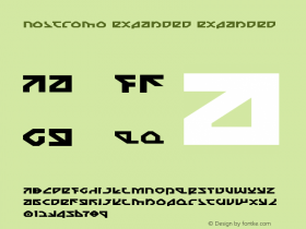 Nostromo Expanded Expanded 1 Font Sample