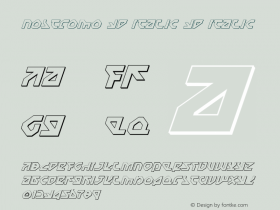 Nostromo 3D Italic 3D Italic 1 Font Sample