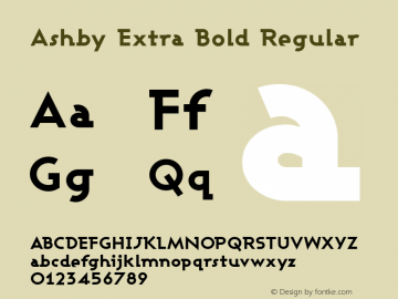 Ashby Extra Bold Regular 1.0图片样张