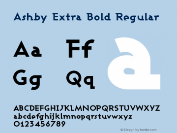 Ashby Extra Bold Regular 1.0图片样张