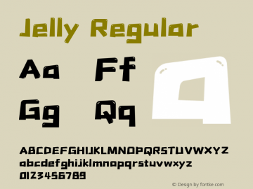 Jelly Version 1.000 Font Sample
