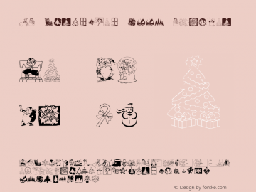 KR Christmas 2001 Regular Macromedia Fontographer 4.1 12/23/01 Font Sample
