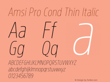 Amsi Pro Cond Thin Italic 2.030图片样张