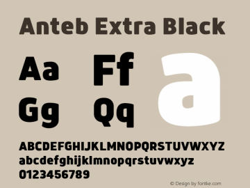 Anteb Extra Black 1.000图片样张