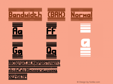 Bandwidth (BRK) Normal Version 5.23图片样张