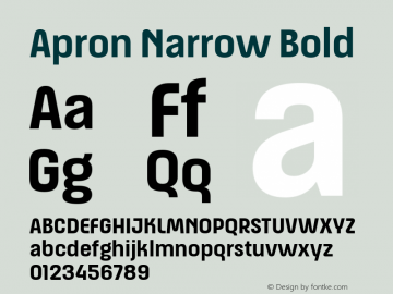 Apron Narrow Bold 1.000图片样张