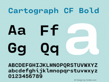 Cartograph CF Bold 2.200图片样张