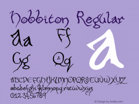 Hobbiton Regular 001.000 Font Sample