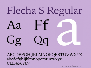 Flecha S Version 2.001 | w-rip DC20200410 Font Sample