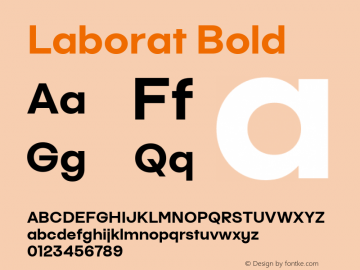 Laborat Bold Version 1.00图片样张