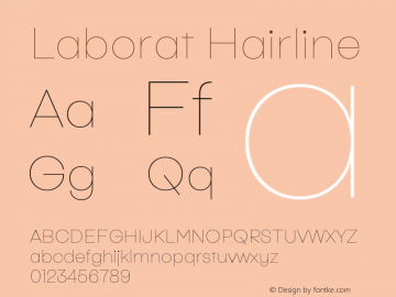 Laborat Hairline Version 1.00图片样张