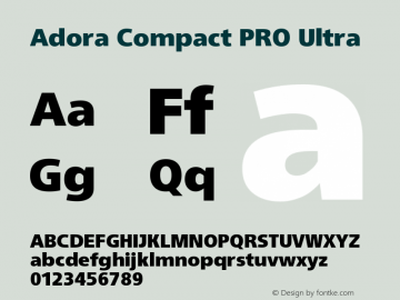 Adora Compact PRO Black Bold Version 2.015 | web-TT图片样张