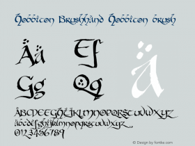 Hobbiton Brushhand Hobbiton brush 001.000 Font Sample