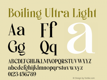 Boiling Ultra Light 1.000图片样张