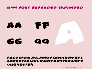 #44 Font Expanded Expanded 001.000图片样张