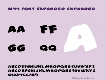 #44 Font Expanded Expanded 2图片样张