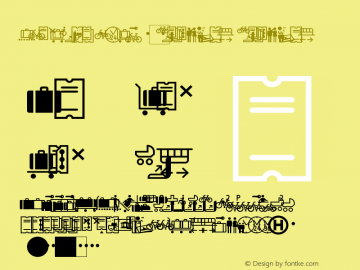 Info Pict Two W95 Regular Version 7.504 Font Sample