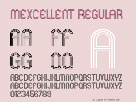 Mexcellent Regular OTF 3.000;PS 001.001;Core 1.0.29 Font Sample