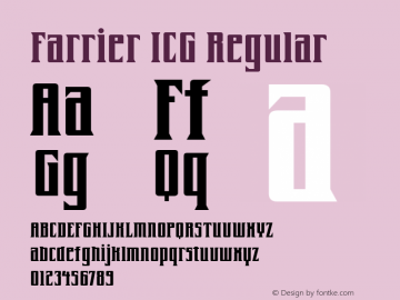 Farrier ICG W05 Bold Version 4.10图片样张