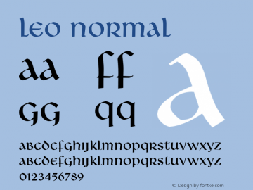 Leo Normal 1.0/1995: 2.0/2001图片样张