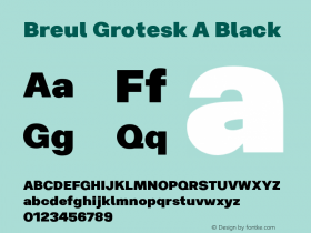 Breul Grotesk A Black 1.000图片样张