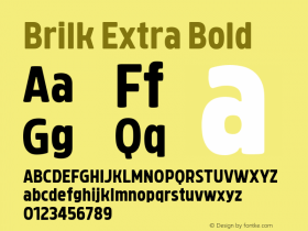 Brilk Extra Bold 1.000图片样张