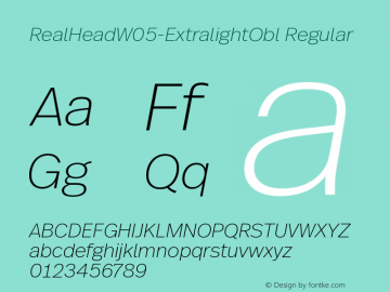 Real Head W05 Extralight Obl Version 1.00图片样张