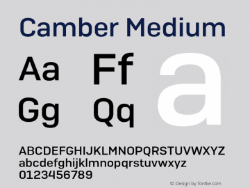 Camber Medium 1.000图片样张