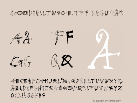 Goodies LT W90 B Version 1.00 Font Sample