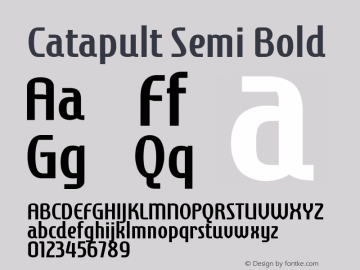 Catapult Semi Bold 1图片样张