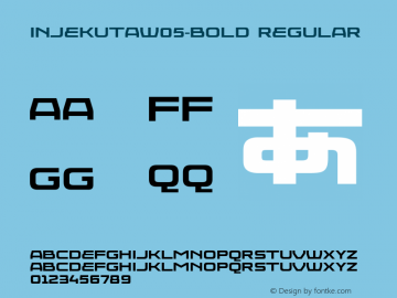 Injekuta W05 Bold Version 1.20图片样张