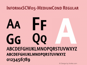 Informa SC W05 Medium Condensed Version 1.00图片样张