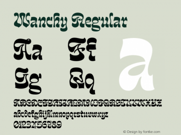 Wanchy-24 Version 2.000 Font Sample