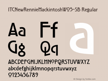 ITC New Rennie Mackintosh W05SB Version 1.00图片样张