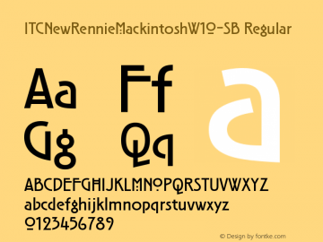 ITC New Rennie Mackintosh W10SB Version 1.00图片样张