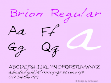 Brion Regular Altsys Metamorphosis:3/2/95图片样张