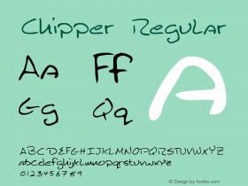 Chipper Regular Altsys Metamorphosis:12/7/94 Font Sample