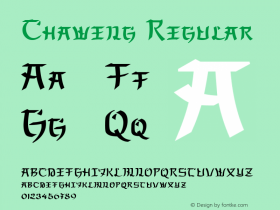 Chaweng 1.000 Font Sample