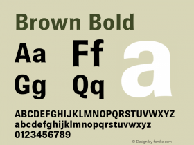 Brown Bold Version 2.02图片样张